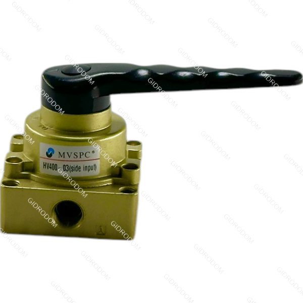 Пневмораспределитель крановый HV400-03 (side exit)
