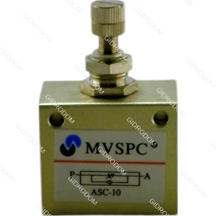 Пневмодроссель с обратным клапаном ASC10