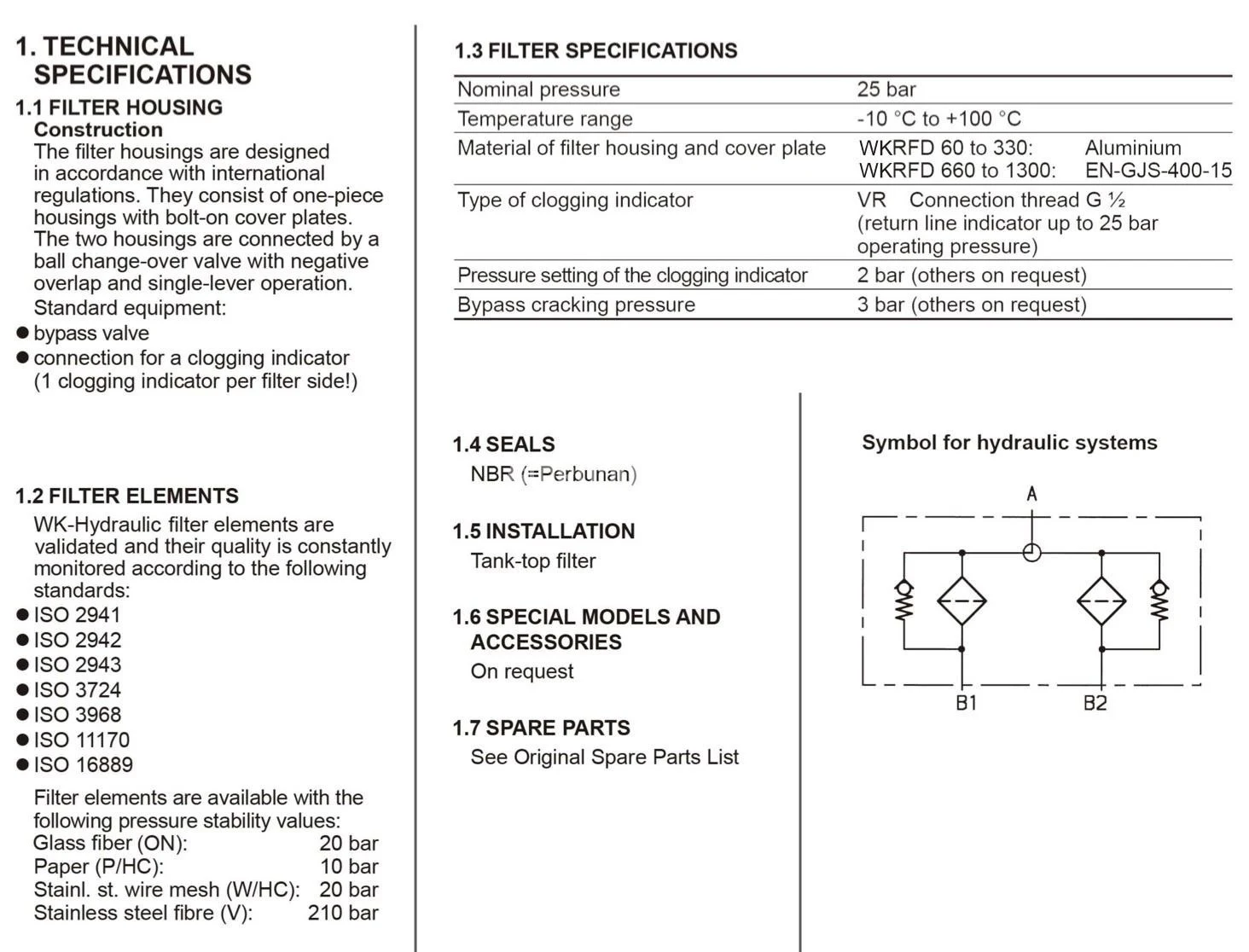 Title 2, фильтр переключаемый сливной RFD 660 DAN20A1.1