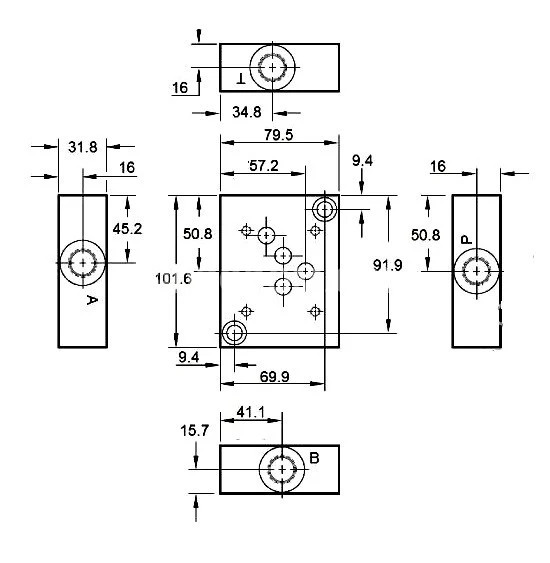 Title 1, плита монтажная к ВЕХ16 туб монтаж выход вбок ...