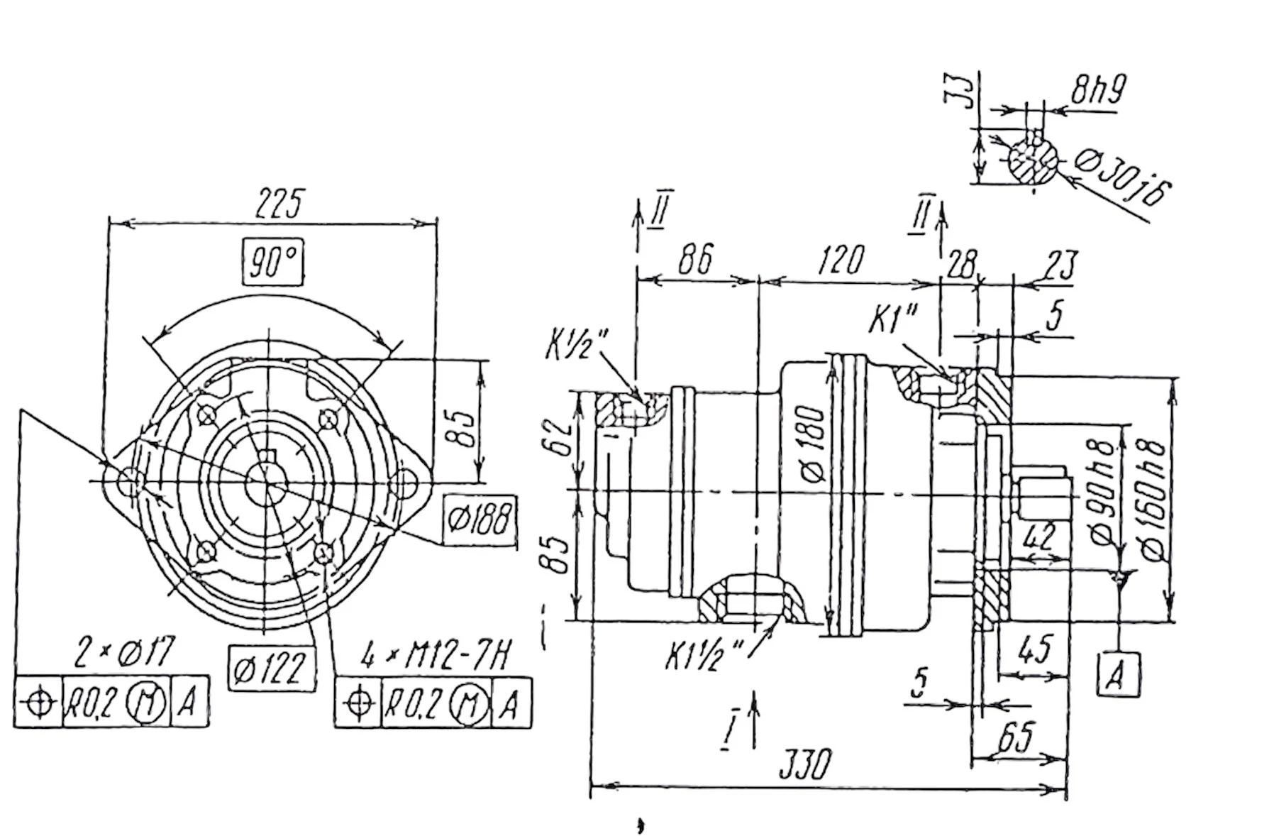 Title 1, пластинчатый насос 8Г 12-25АМ (9,7/110,4)
