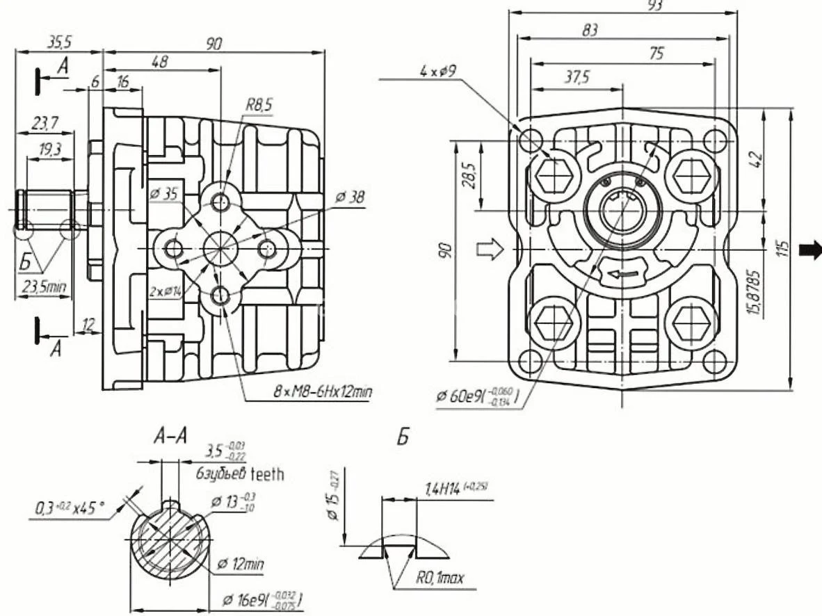 Title 1, насос шестеренный НШ 10М - L
