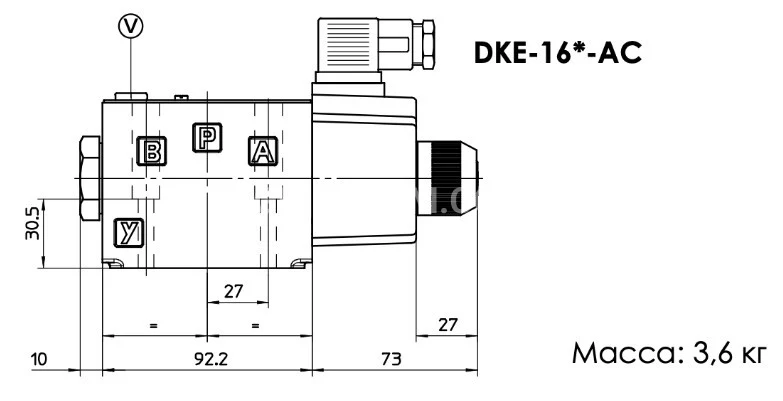Title 2, Гидрораспределитель DKE-1631/2-ADC