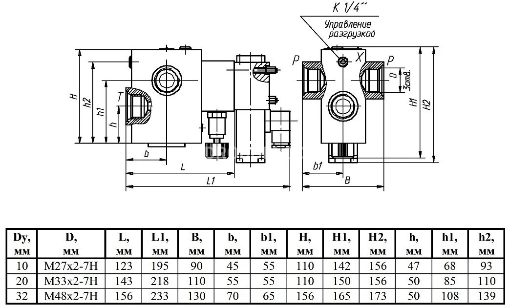Title 1, Гидроклапан предохранительный КП20-32Т (20-32-1...