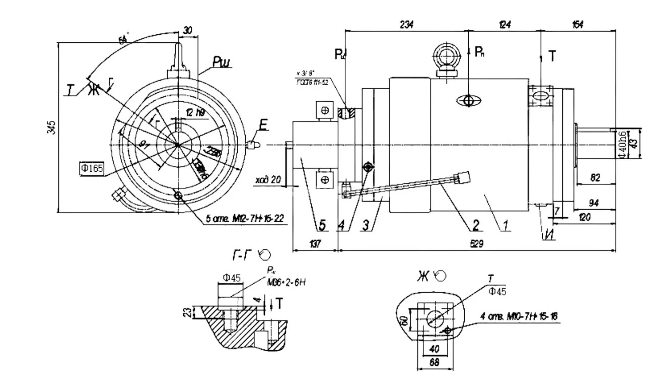 Title 1, Насос аксиально-поршневой регулируемый НАМФ 74М...