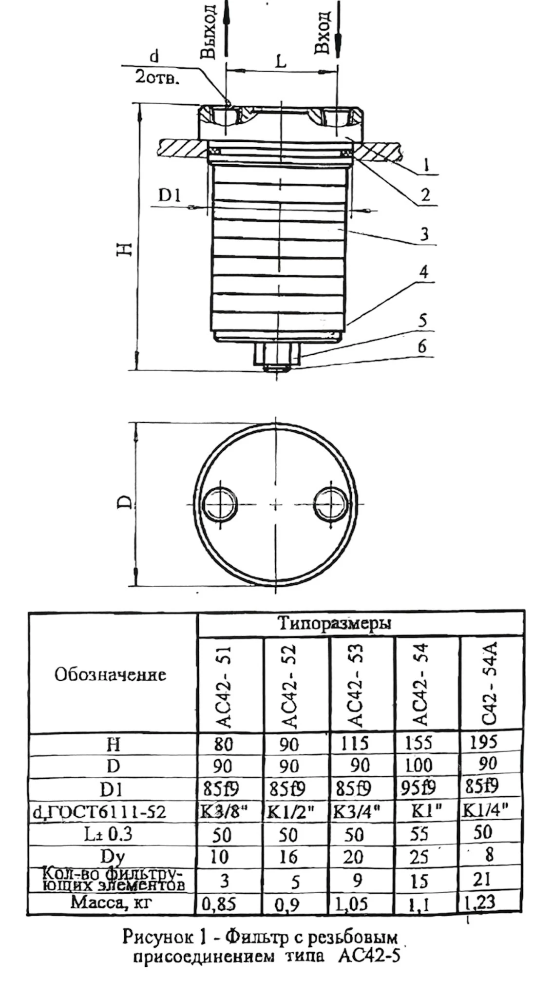 Title 1, Фильтр напорный сетчатый 0,08 АС 42-53
