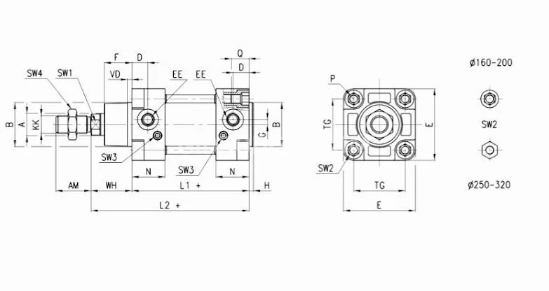 Title 1, Пневмоцилиндр 40M2L080A0125