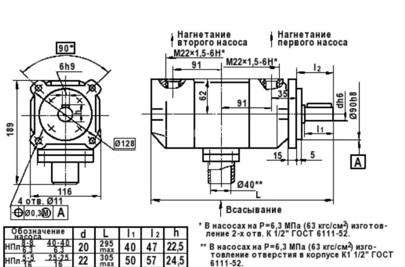 Title 1, пластинчатый насос НПл 25-32/6,3