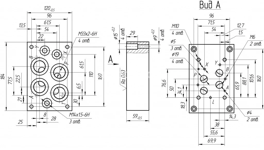 Title 1, плита монтажная к ВЕХ16.130350 (трубный монтаж ...