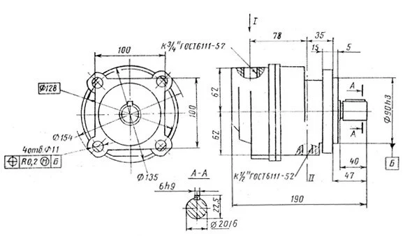 Title 1, пластинчатый насос Г 12-31АМ (5,8л.)
