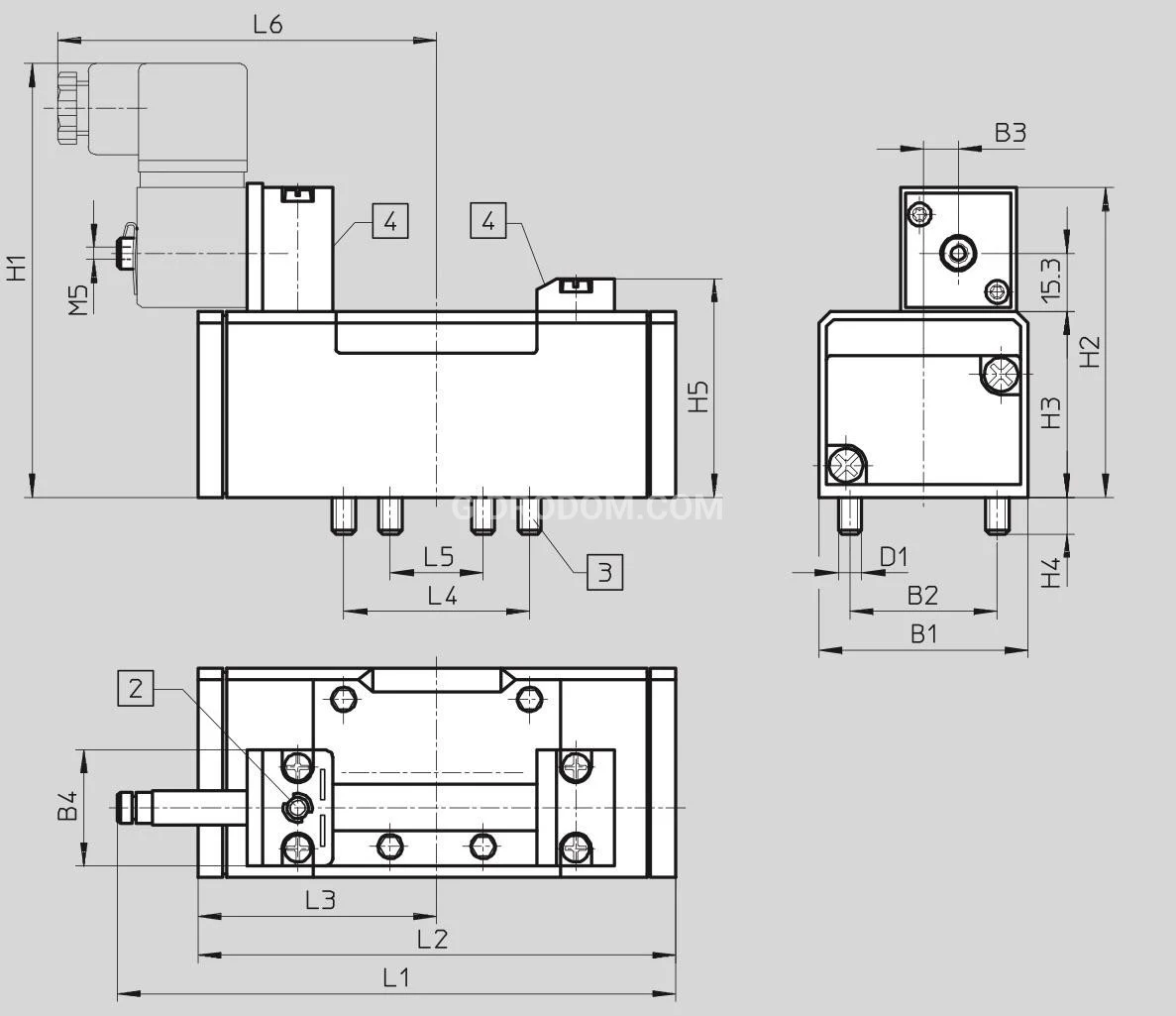 Title 2, Пневмораспределитель MFH-5/2-D1C