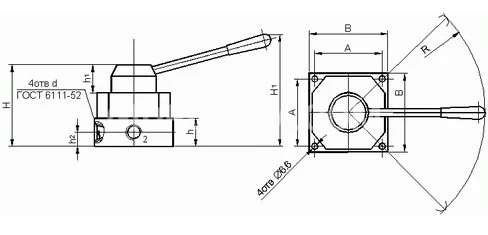 Title 2, Пневмораспределитель крановый В 71-33А
