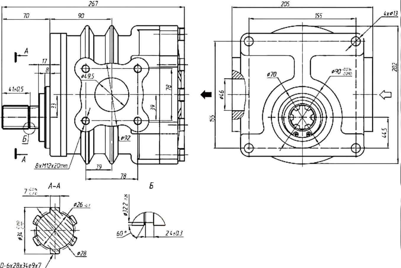 Title 1, насос шестеренный НШ 100А