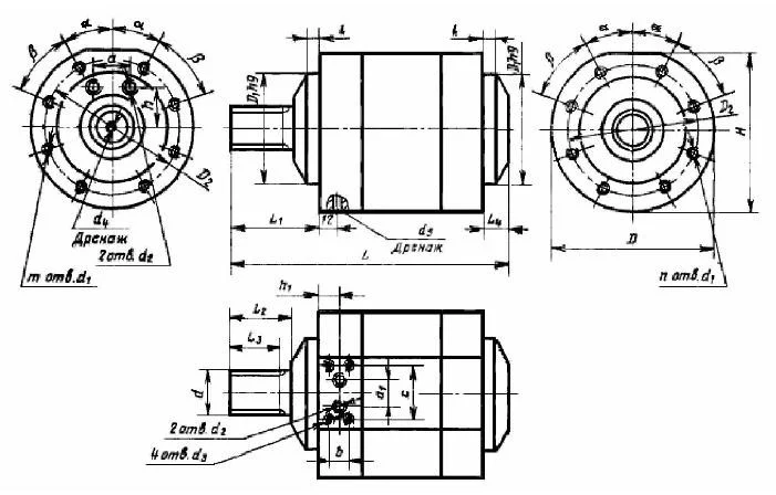Title 1, Гидродвигатель поворотный ДПГ-125